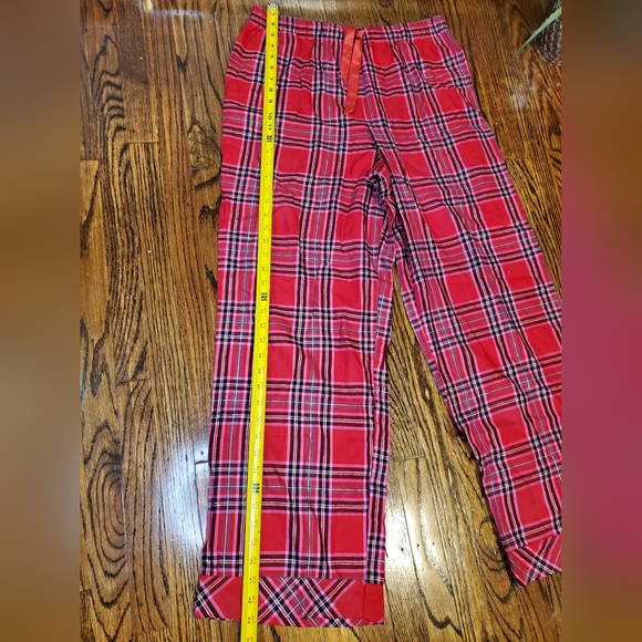 Victoria's Secret Pajama Set Red Plaid Top & Bottom Pants Long Sleeve - Picture 8 of 14